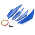 Front Bumper Canards Splitter Fins for Universal Fit (ABS Plastic)