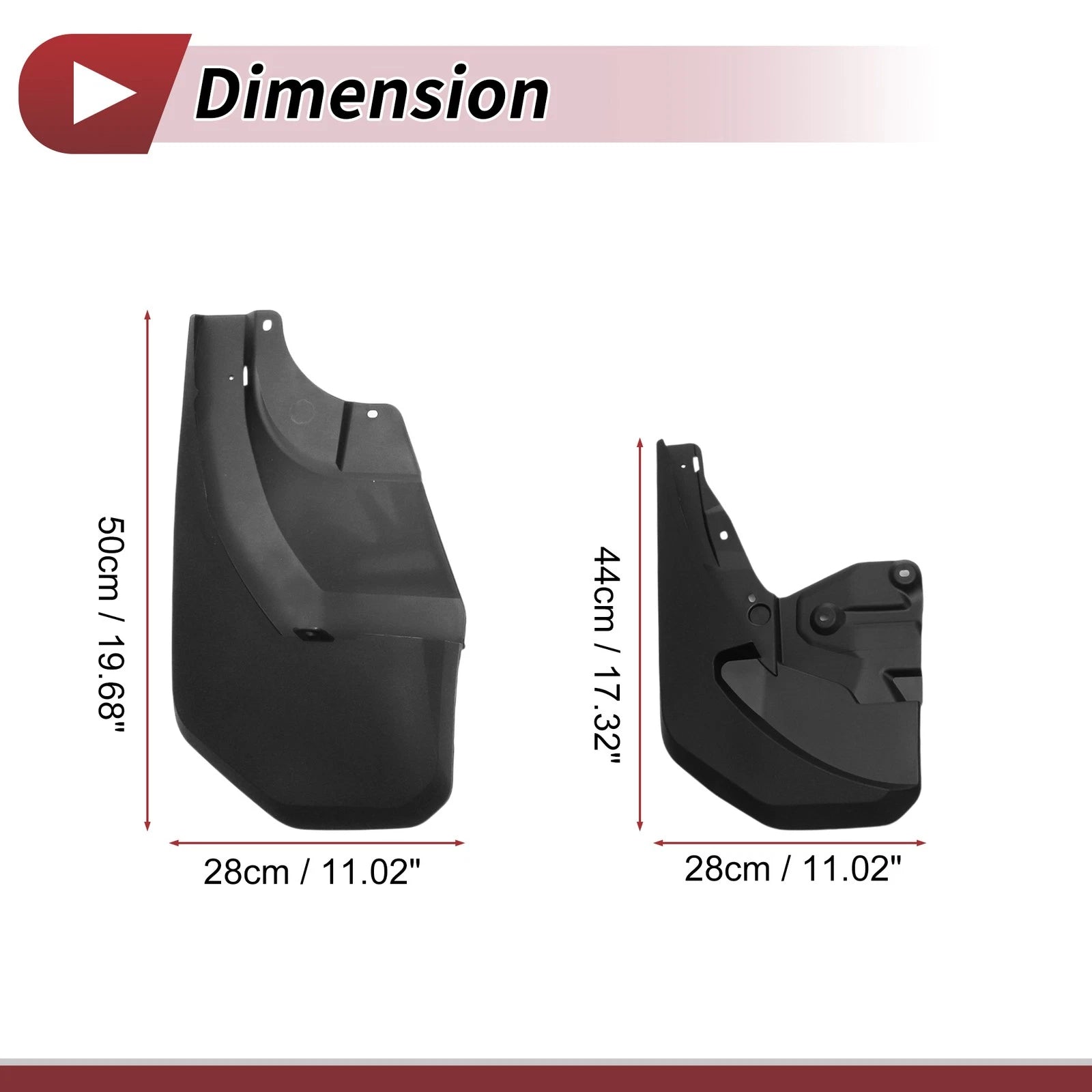 Mud Flaps Splash Guards 1 Set for Lexus GX550 (2024–2024)