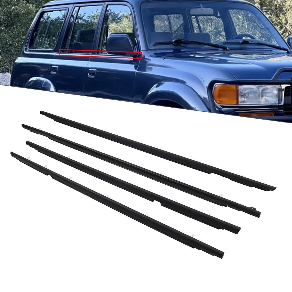 4pc Window Bay Strip Seal for Toyota Land Cruiser (1991–1998)