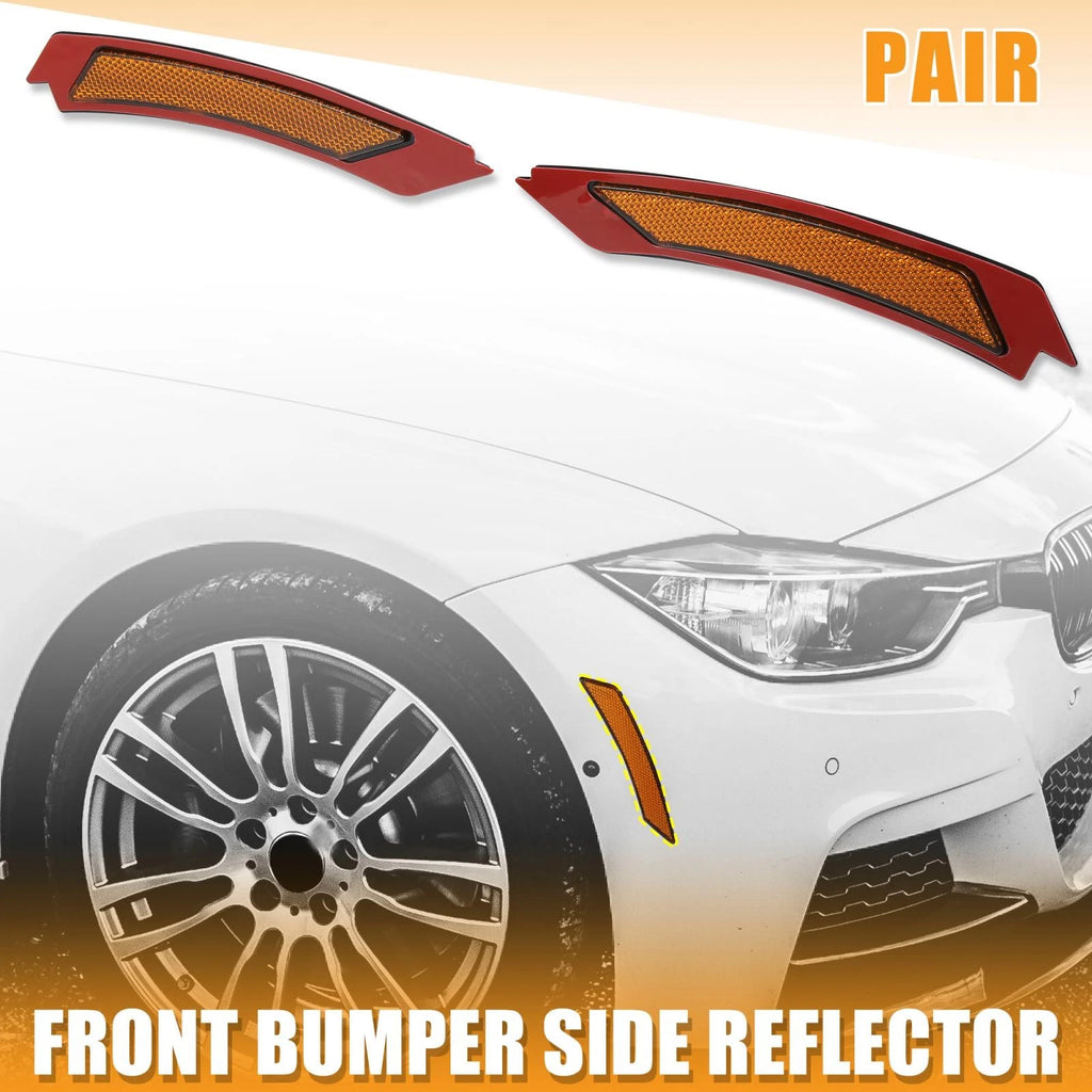 Bumper Reflector Yellow Replacement for BMW 3 Series E90 E91 LCI (2009–2011)