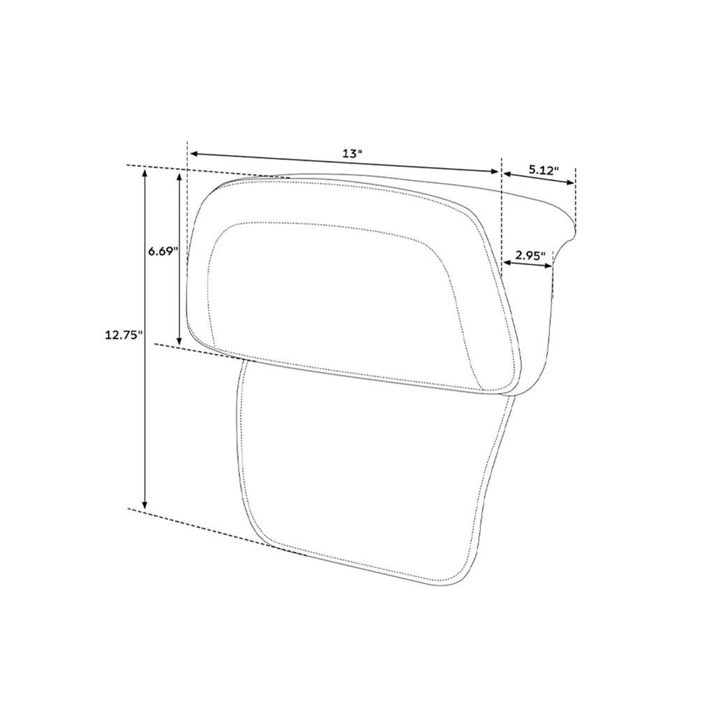 Backrest Pad for Harley Touring Road Glide FLTRX (2014–2023)