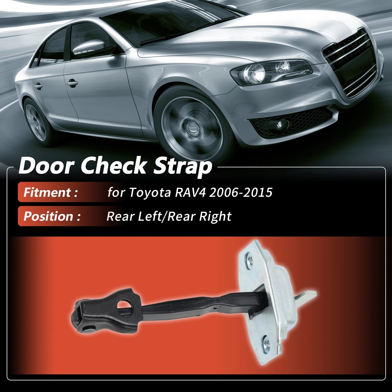 Door Check Strap Rear Left for Toyota RAV4 (2006–2015) Replacement