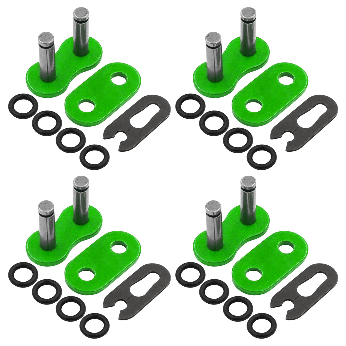 Chain Master Link W O Ring Replacement for Motorcycle ATV Bike (Green)