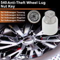 Wheel Lock Lug Nut Key Socket for Volkswagen Touareg (2003–2018)