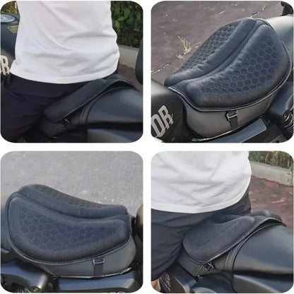 3D Honeycomb Gel Seat Cushion for Motorcycle (Universal Fit)
