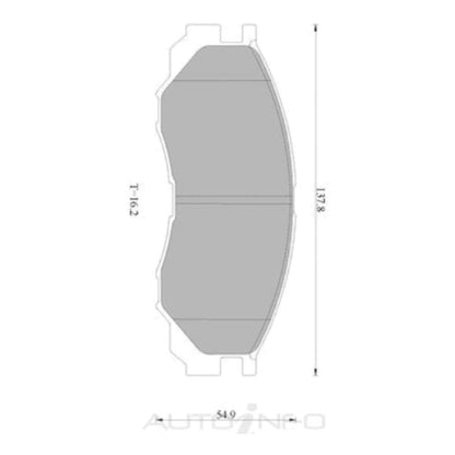 Set of 4 Bosch Front Disc Brake Pads for Mitsubishi L300 Express WA (1994–2005)