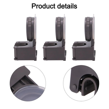 Wall Mounted Mop Holder Set of 3 with Strong Suction Grip