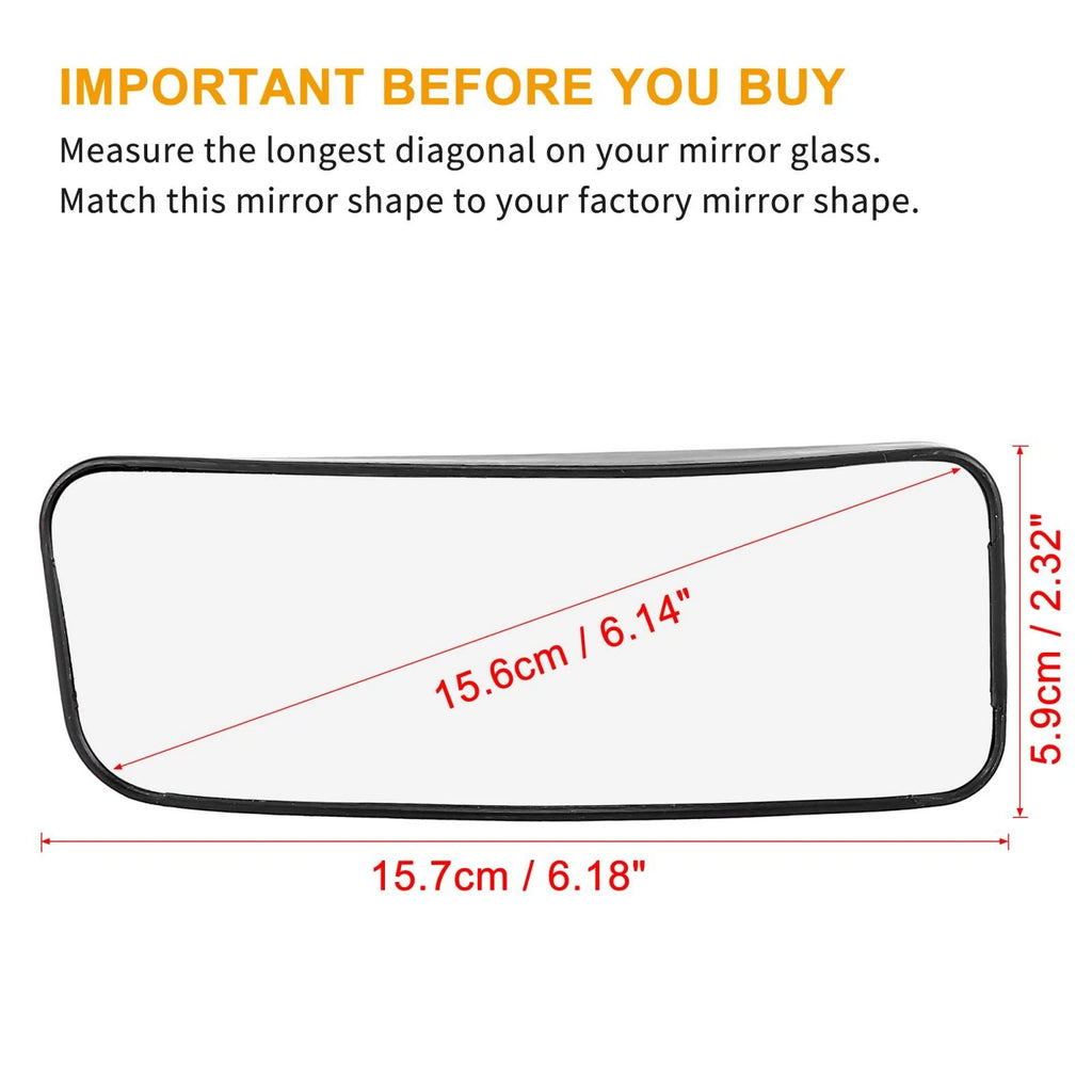 Heated Mirror Glass Left Lower Side for Mercedes Benz Sprinter 2500 3500 (2019–2024)