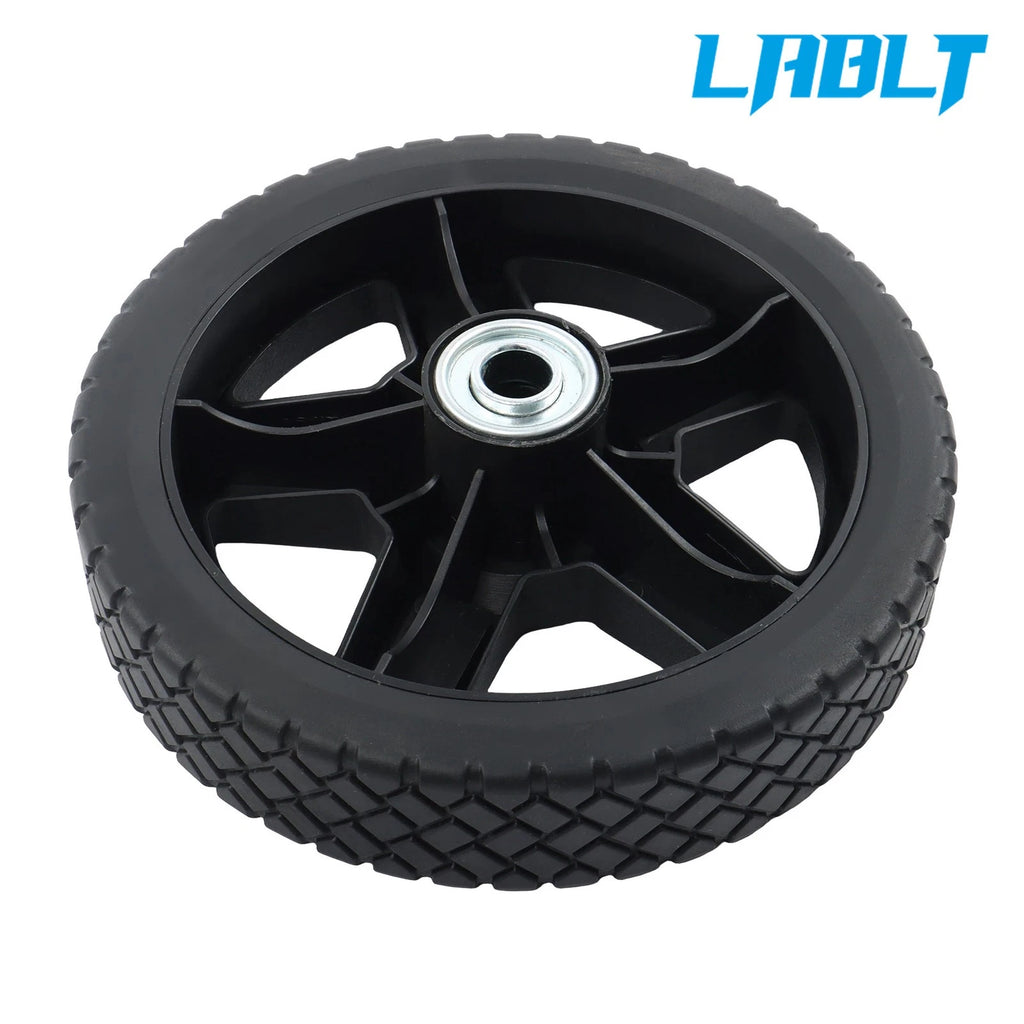 4X 7 Inch Solid Lawn Mower Wheels Kit for Cart Push Mower