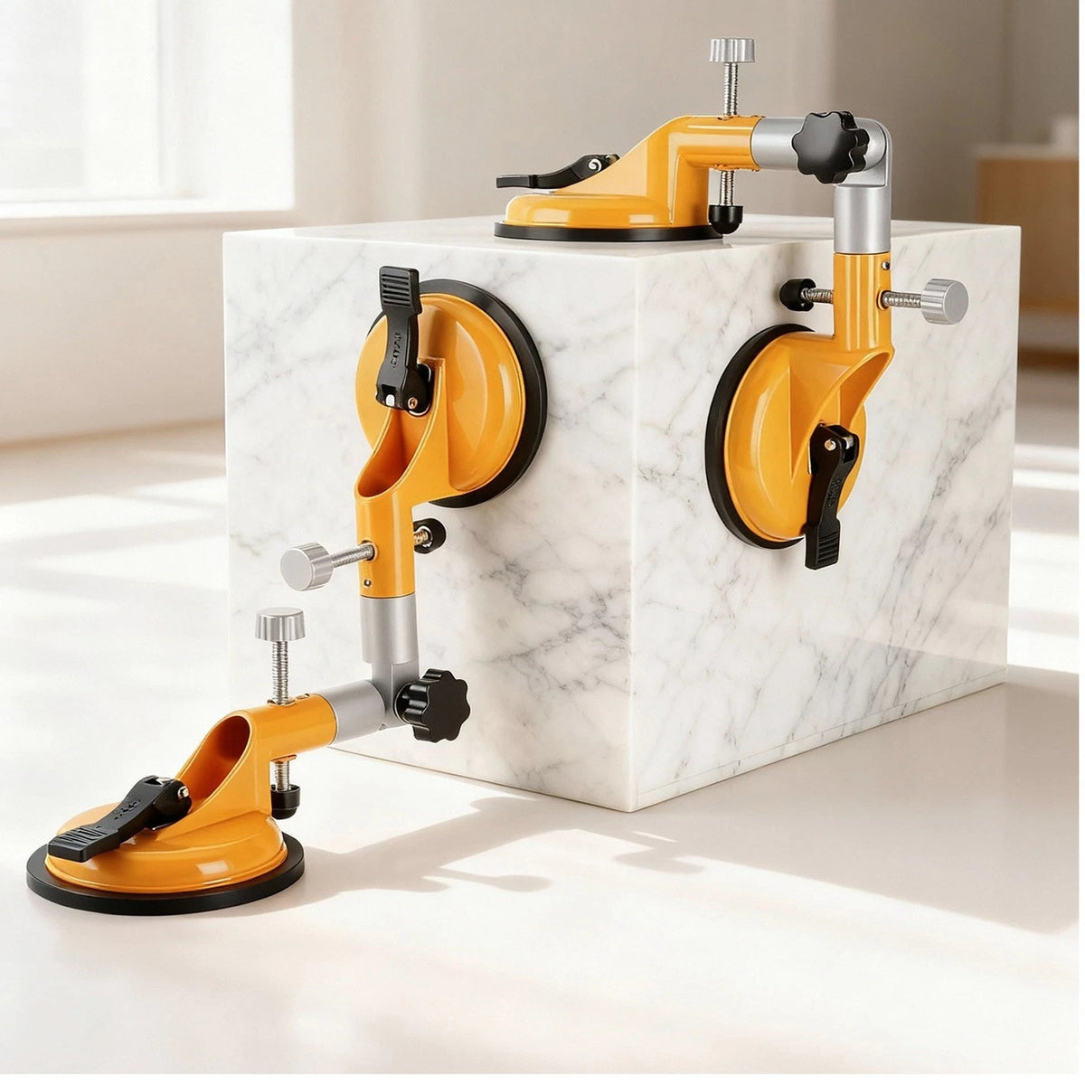 Marble Leveling Tool with Wall Tile Leveler and Suction Cups for