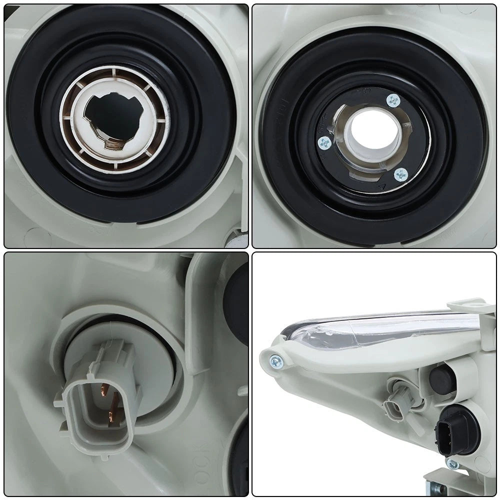 Headlamps for Toyota Camry (2012–2014) Left+Right Side Clear Halogen