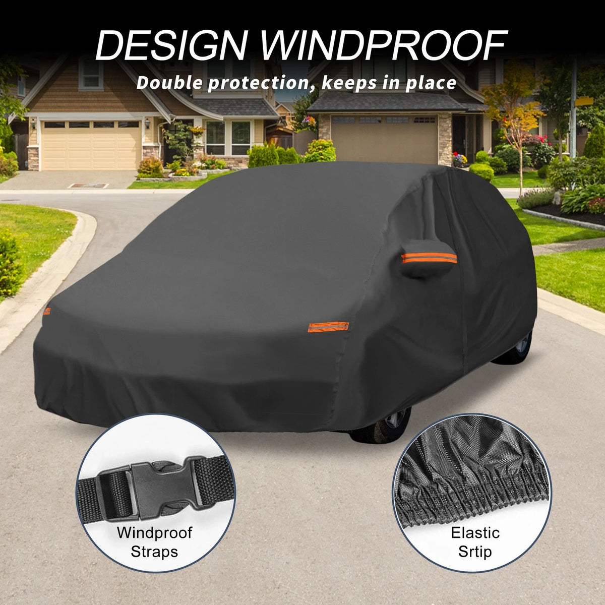 Car Cover with Left Side Door Zipper for Volvo V90 (2017–2023)