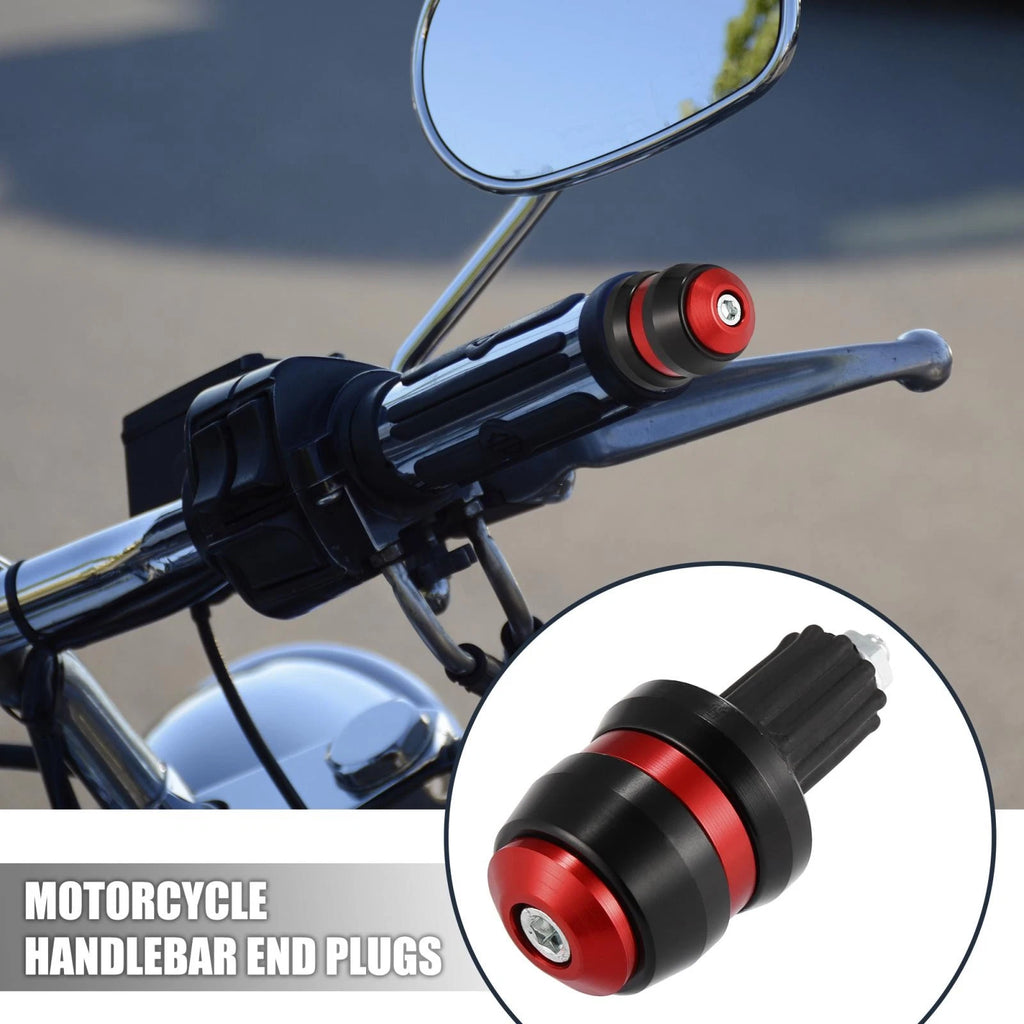 Handlebar End Plugs Pair 22mm 7/8 Inch for Motorcycles Dirt Bikes Scooters