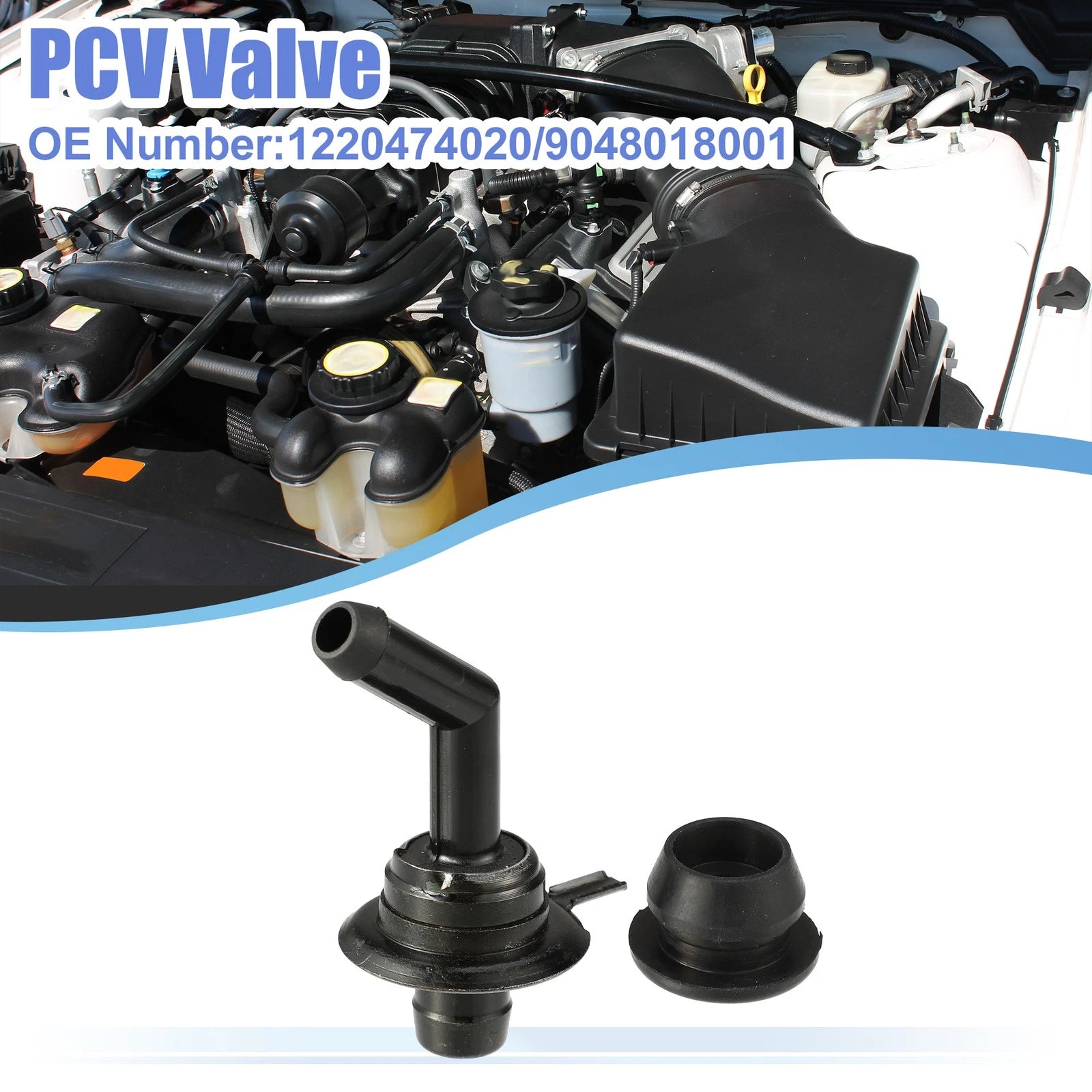 PCV Valve Grommet Kit Replacement for Toyota Celica 2.2L (1992–1999)