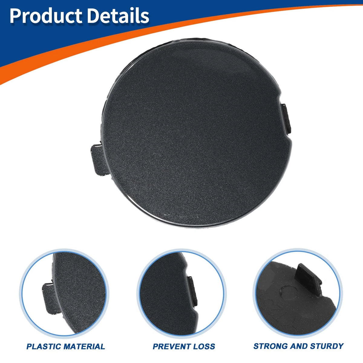 Tow Hook Cover for Mazda (No.D10J50A11A) (Polymetal Gray Metallic)