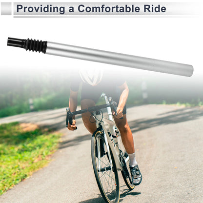 Bike Seat Post 33.9x500mm Replacement Shock-absorbing for Universal Fit