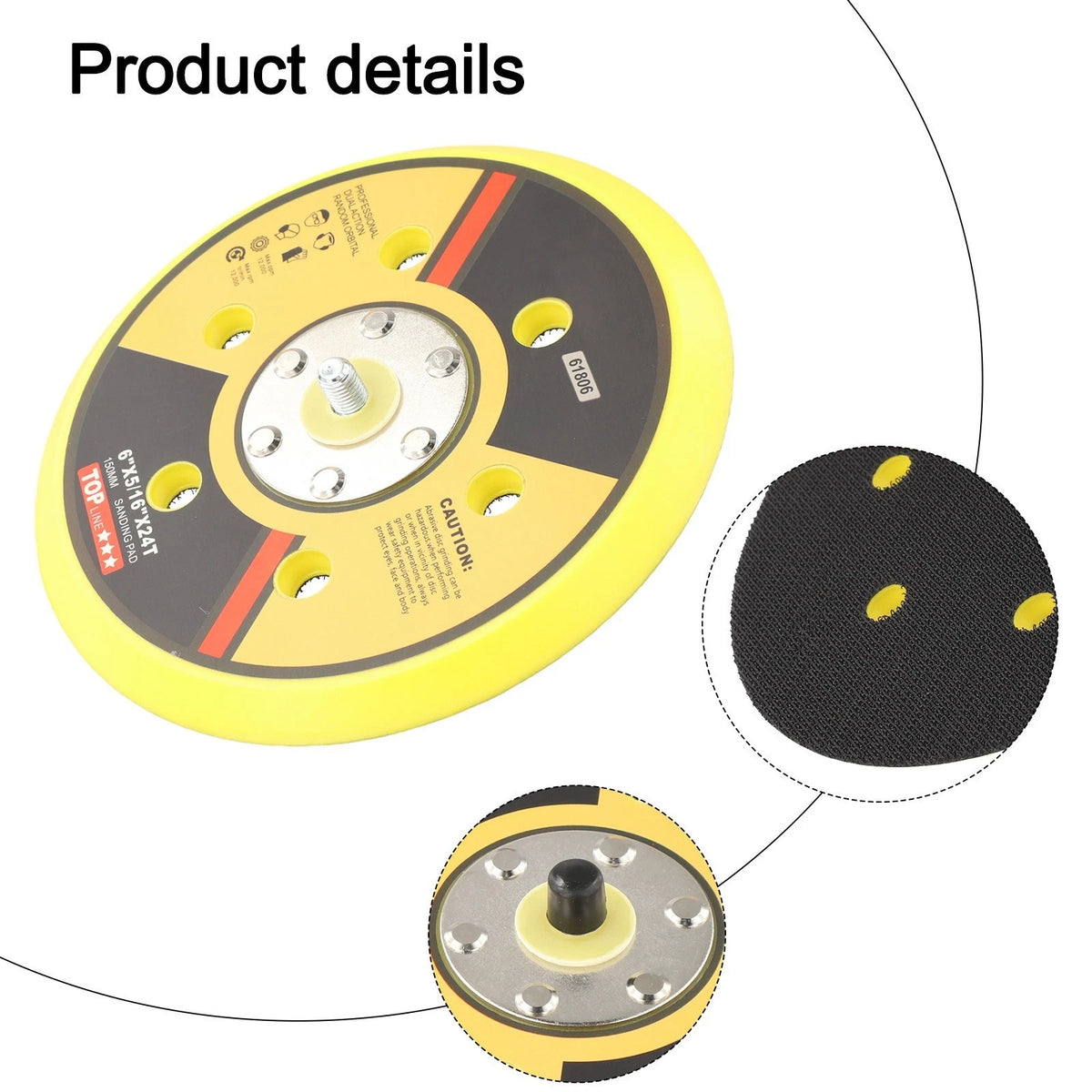 Multi Function Sanding Pad for Orbital Sander