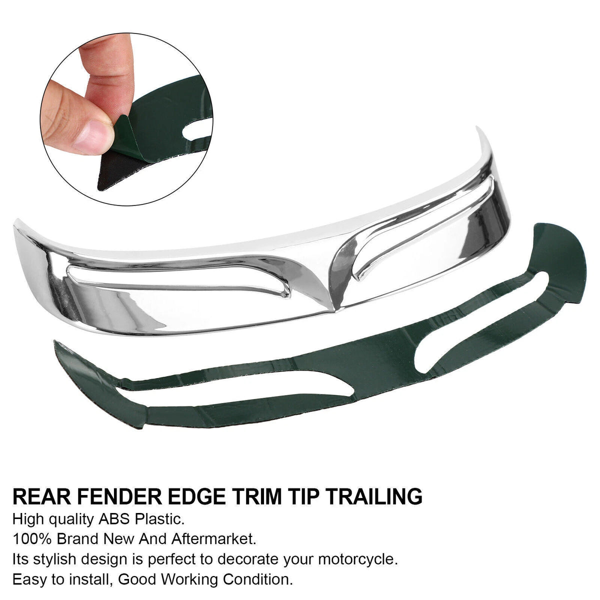 Chrome Rear Fender Edge Trim for FLSTF (2007–2017) T9