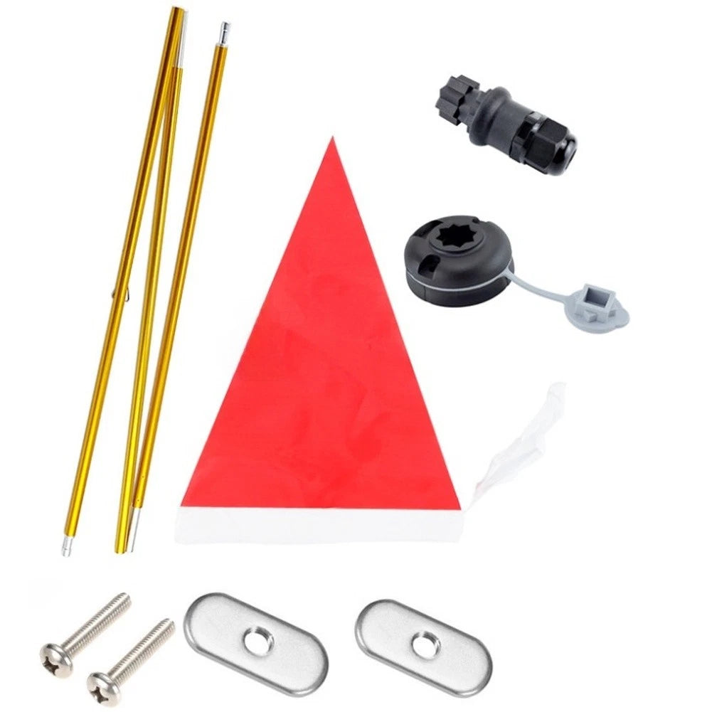 47 Inch Lightweight Aluminum Flag Pole for Kayaking Safety