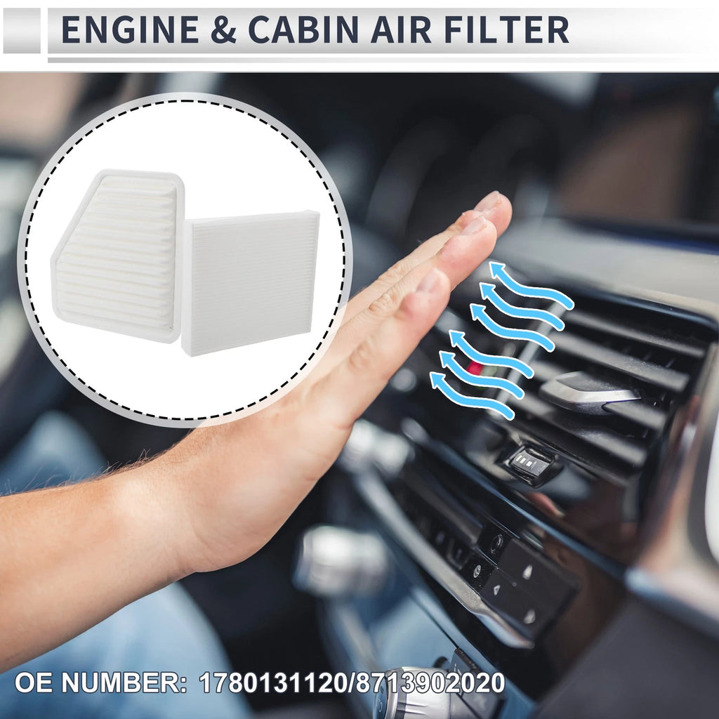 Cabin Air Filter Combo Replacement for Toyota Avalon 3.5L (2005–2012)