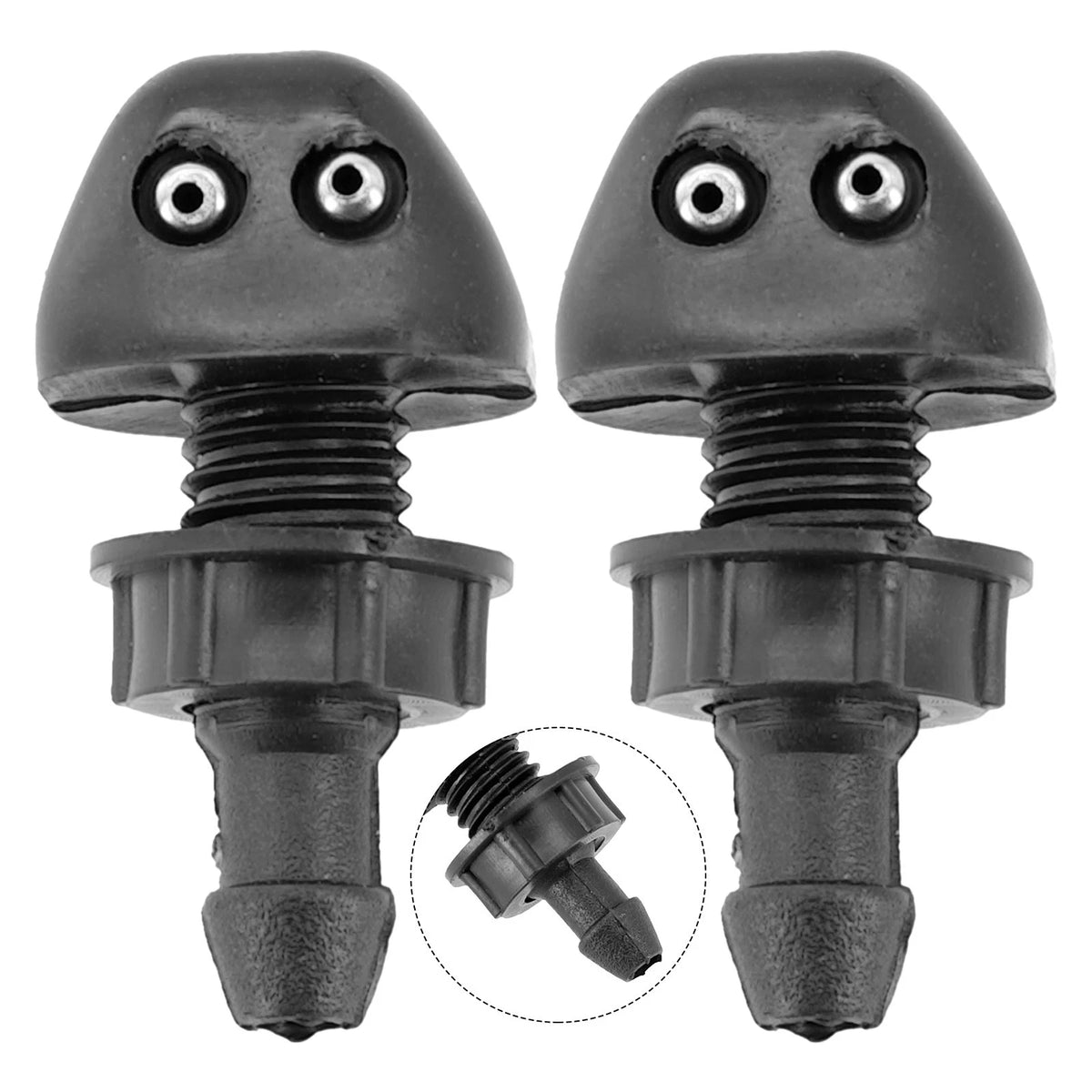 2 Pcs Washer Nozzles Anti-corrosion High Efficiency High Safety