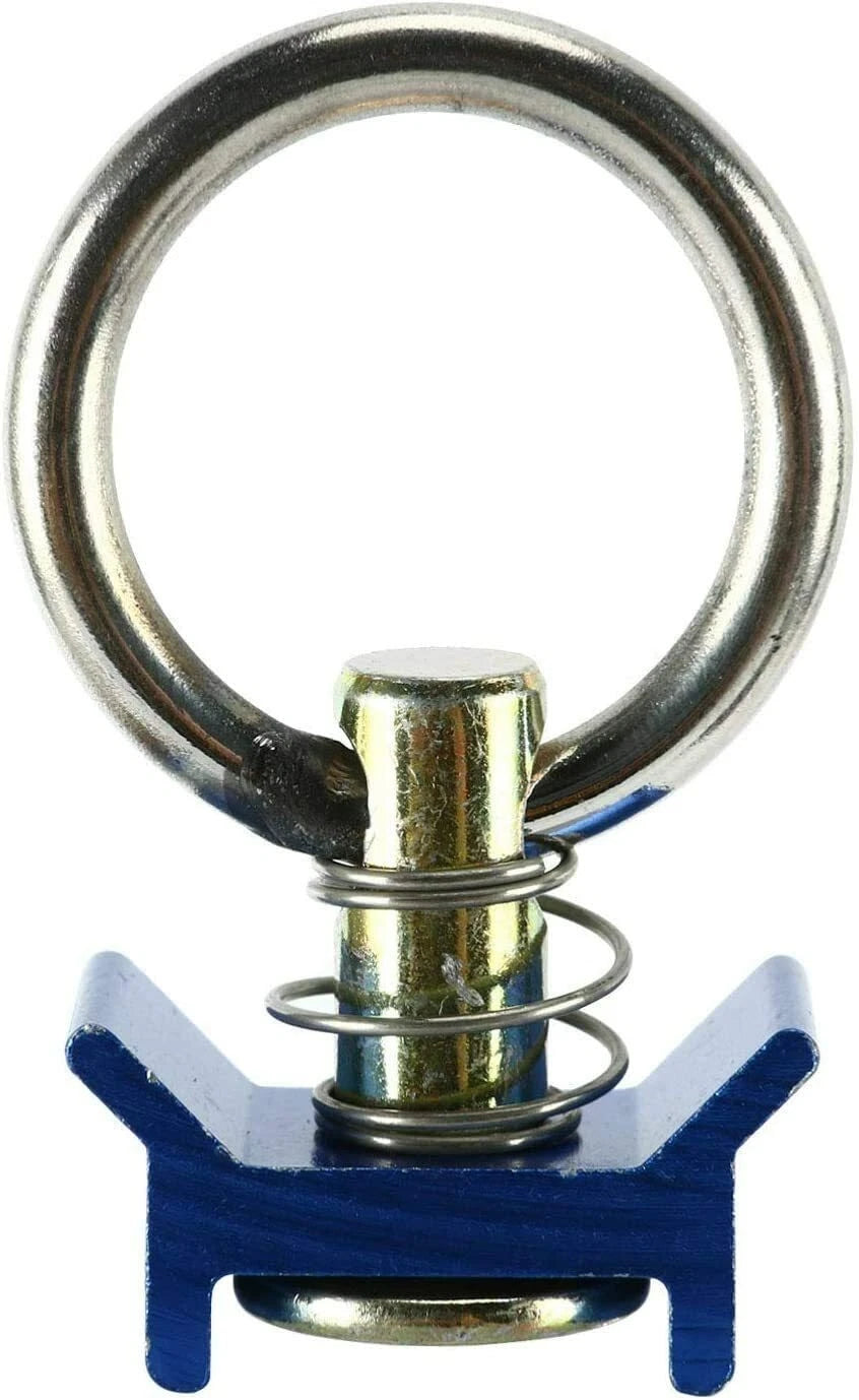 10 Pcs L-Track Single Stud Fitting with Stainless Steel Ring for Universal Use