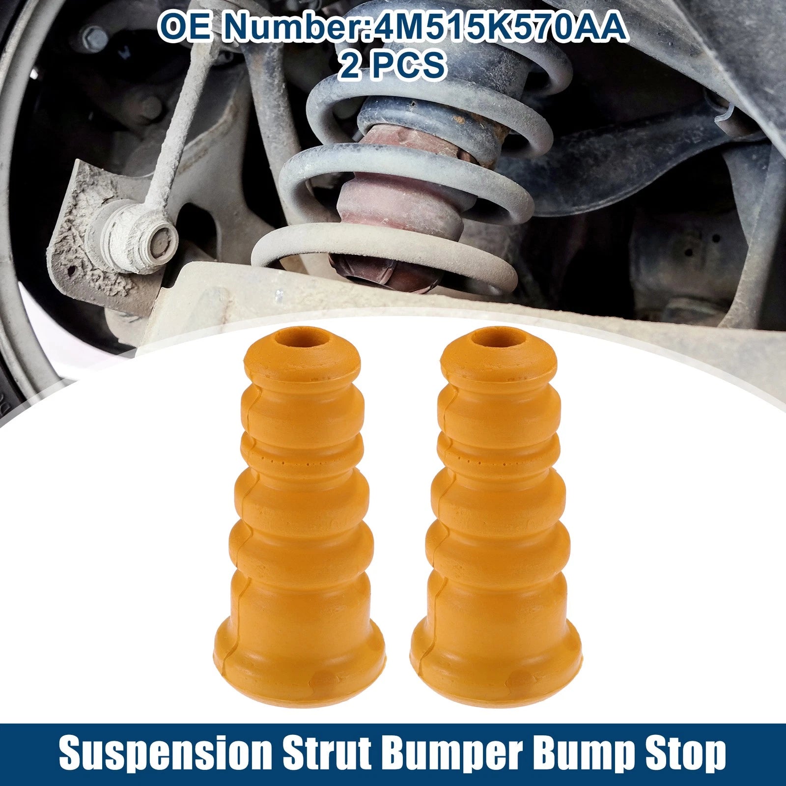 2 Pcs Suspension Strut Bumper Bump Stop Replacement for Mazda 3 (2004–2012)