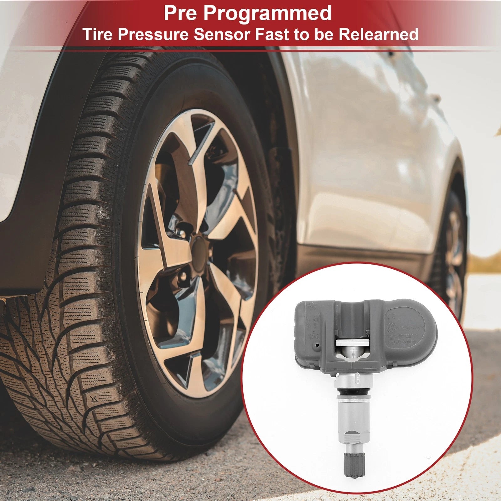 Tire Pressure Sensor Replacement for Dodge Challenger (2008–2021) 433MHz