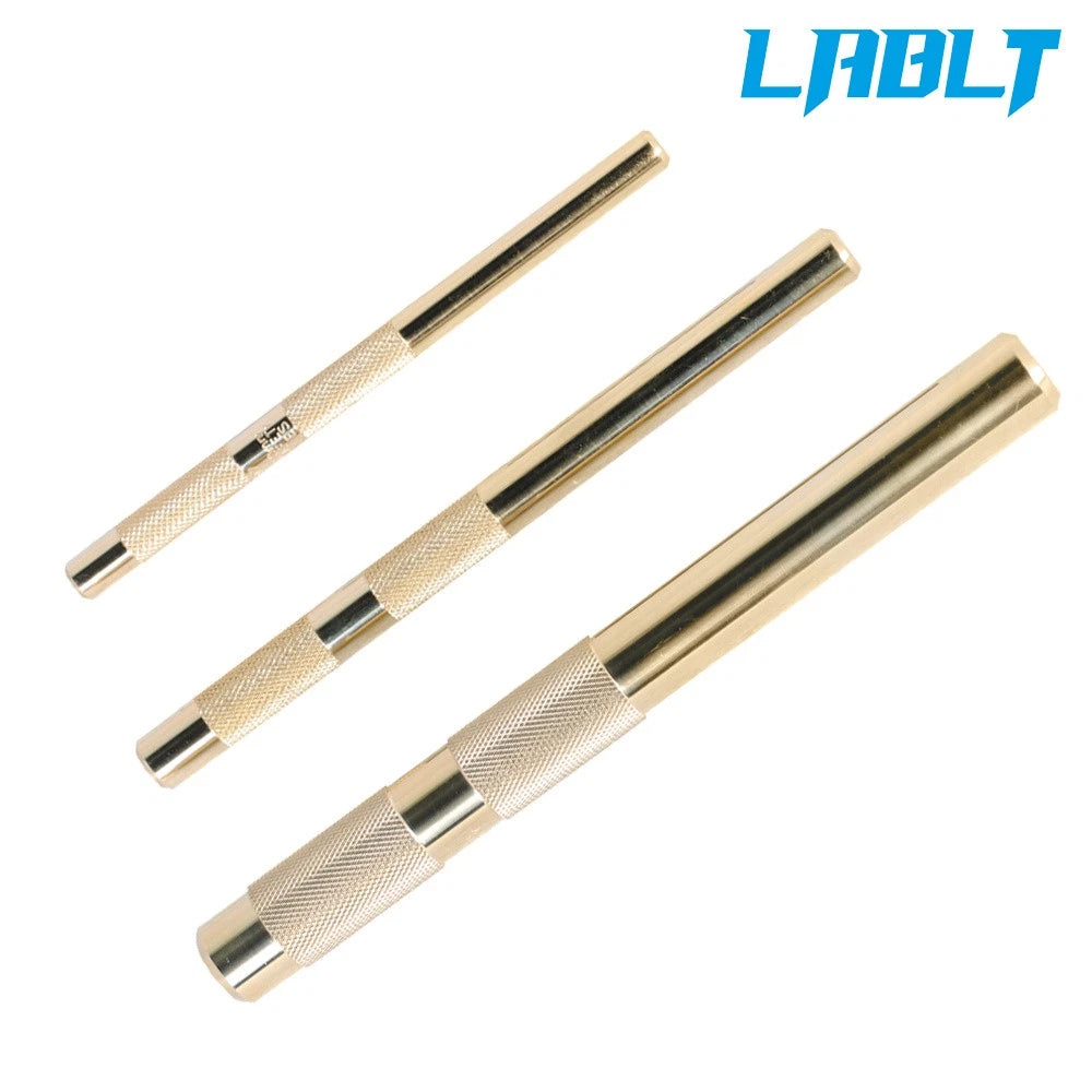 3 Pcs Brass Drift Punch Set 3/8" to 3/4" for Home Use