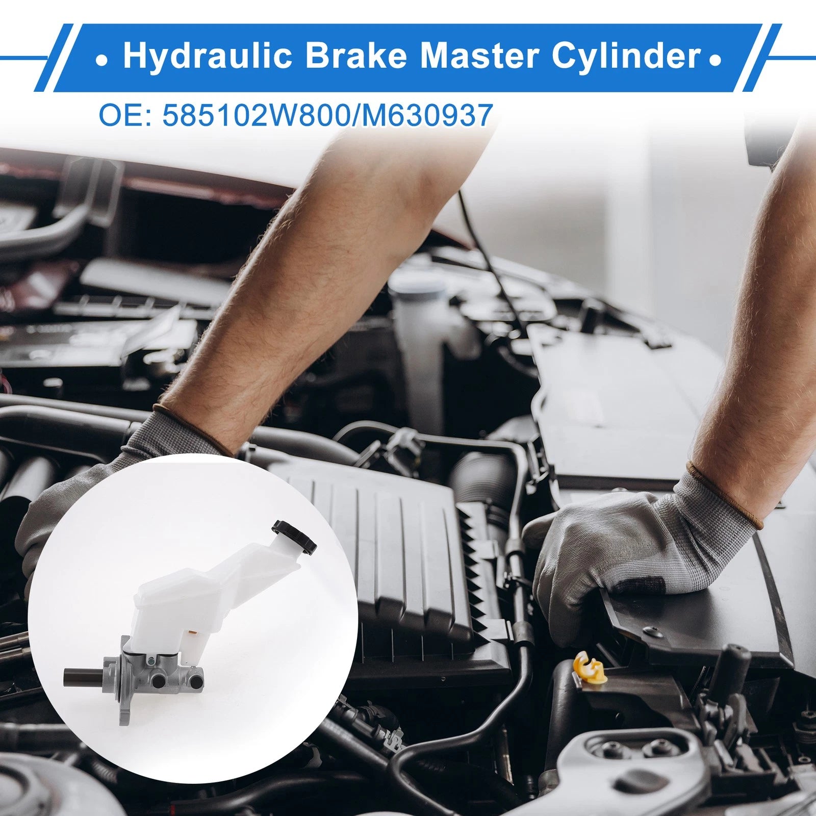 Brake Master Cylinder with Reservoir Replacement for Hyundai Santa Fe (2014–2017)