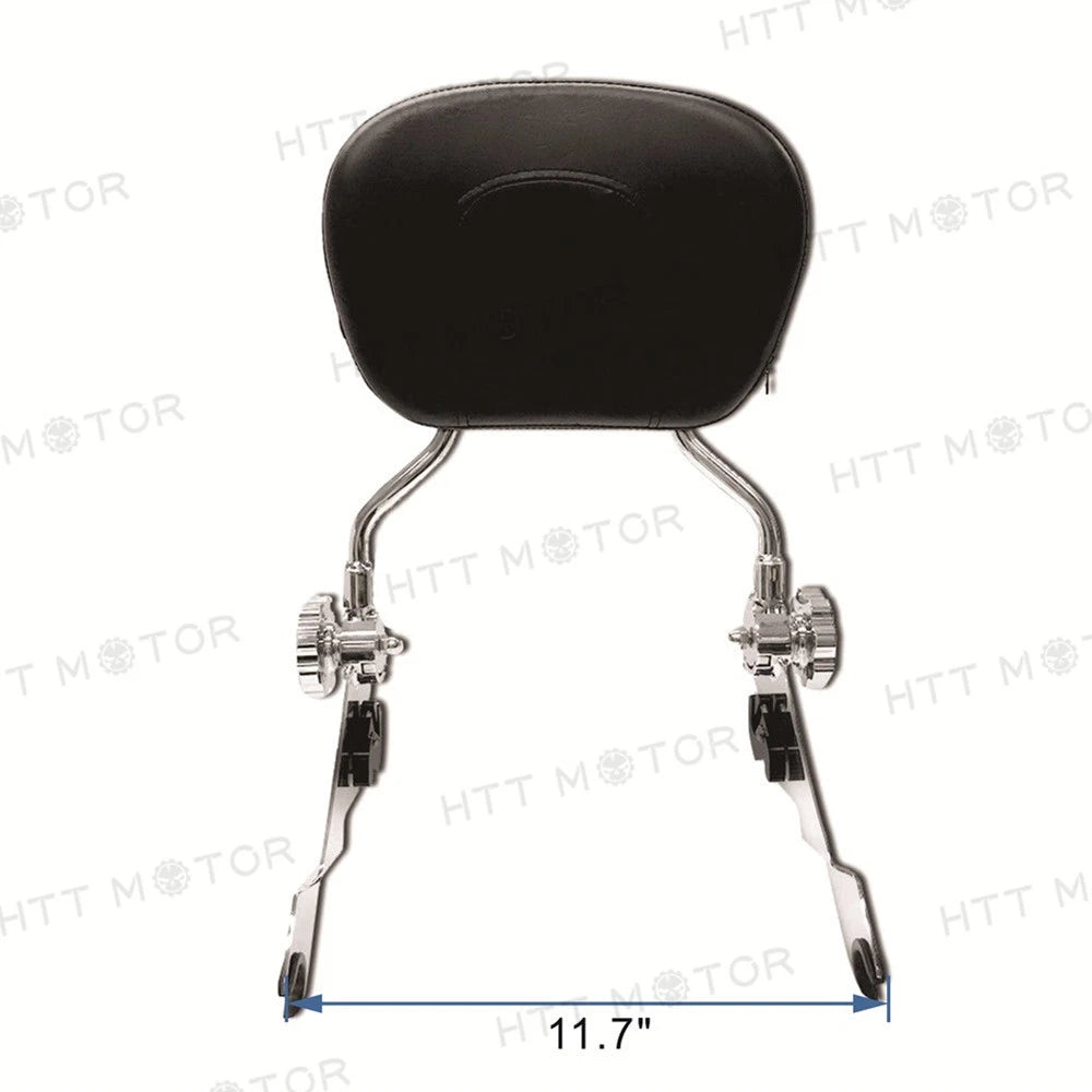 Adjustable Backrest Sissy Bar + Luggage Rack for Harley Touring (2009–2015)