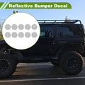Reflective Bumper Decal for - Silver Tone Rhombus