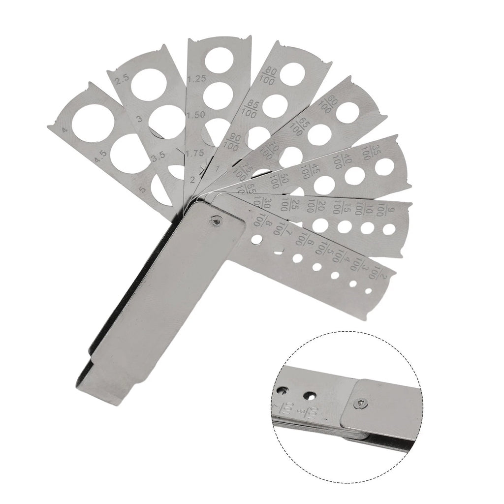 Jewelry Measuring Tool - Compact & Foldable, Stainless Steel