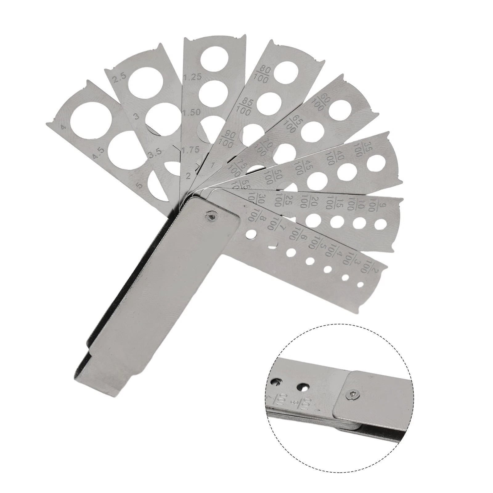 Jewelry Measuring Tool - Compact & Foldable, Stainless Steel