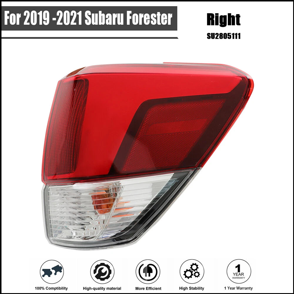 LED Rear Outer Tail Light Assembly for Subaru Forester (2019–2021)