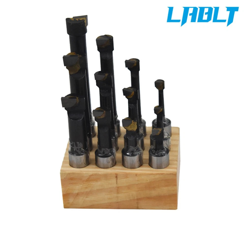 12 Pack Boring Bar Set for Lathe - 5/8" Carbide Tipped Bars