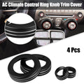 4pcs Center Control Ring Knob Cover Replacement for Chevrolet Camaro (2010–2015)