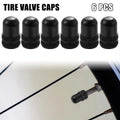 6Pcs Universal Bicycle Valve Caps for American Schrader Valve Dust Caps