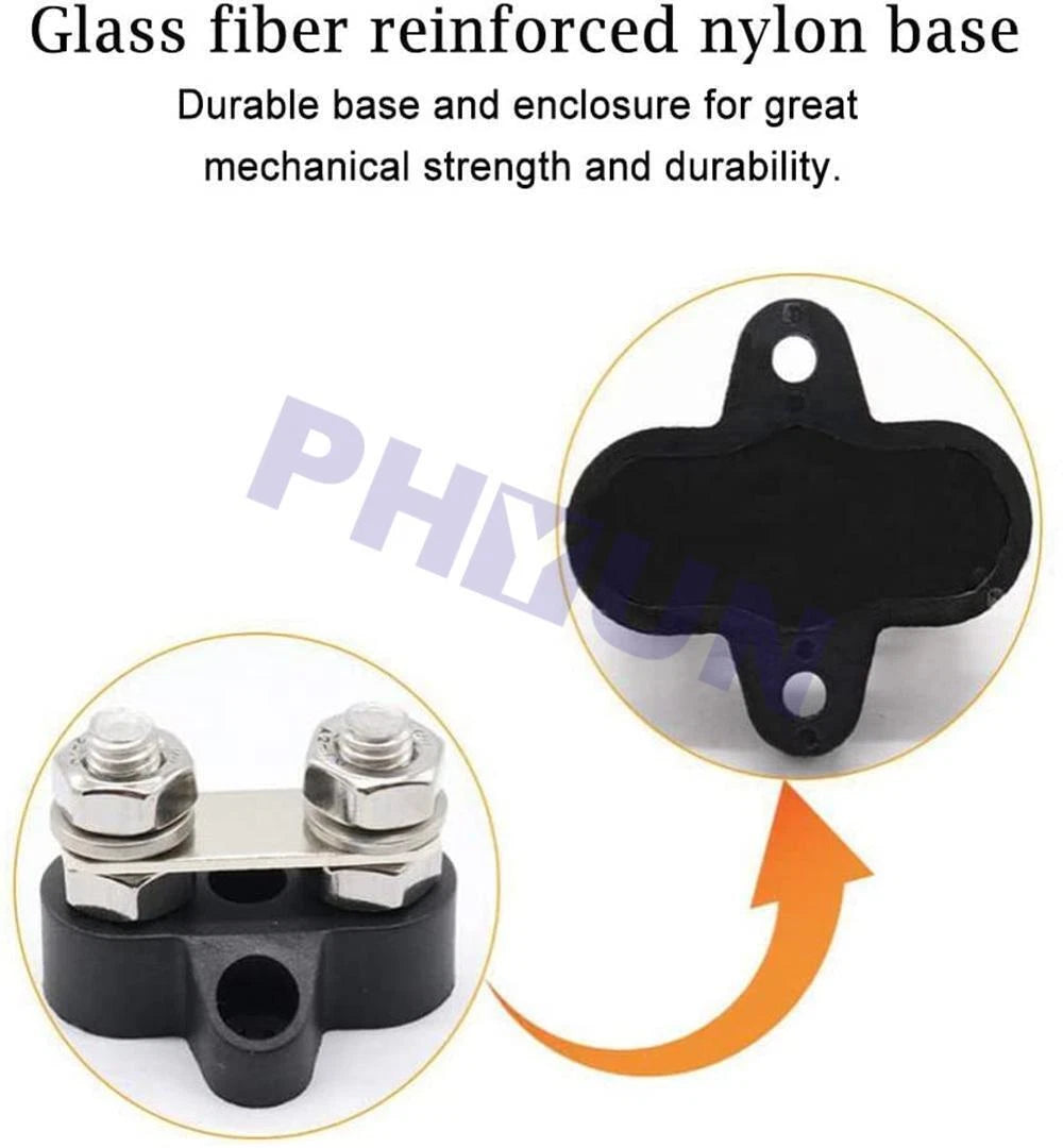 Battery Power Distributor Terminal Busbar Junction for Car Boat (12V DC)