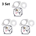 3X Carburetor Rebuild Kit for Yamaha Outboard 2T 75 80 90HP (6H1-W0093-01-00)