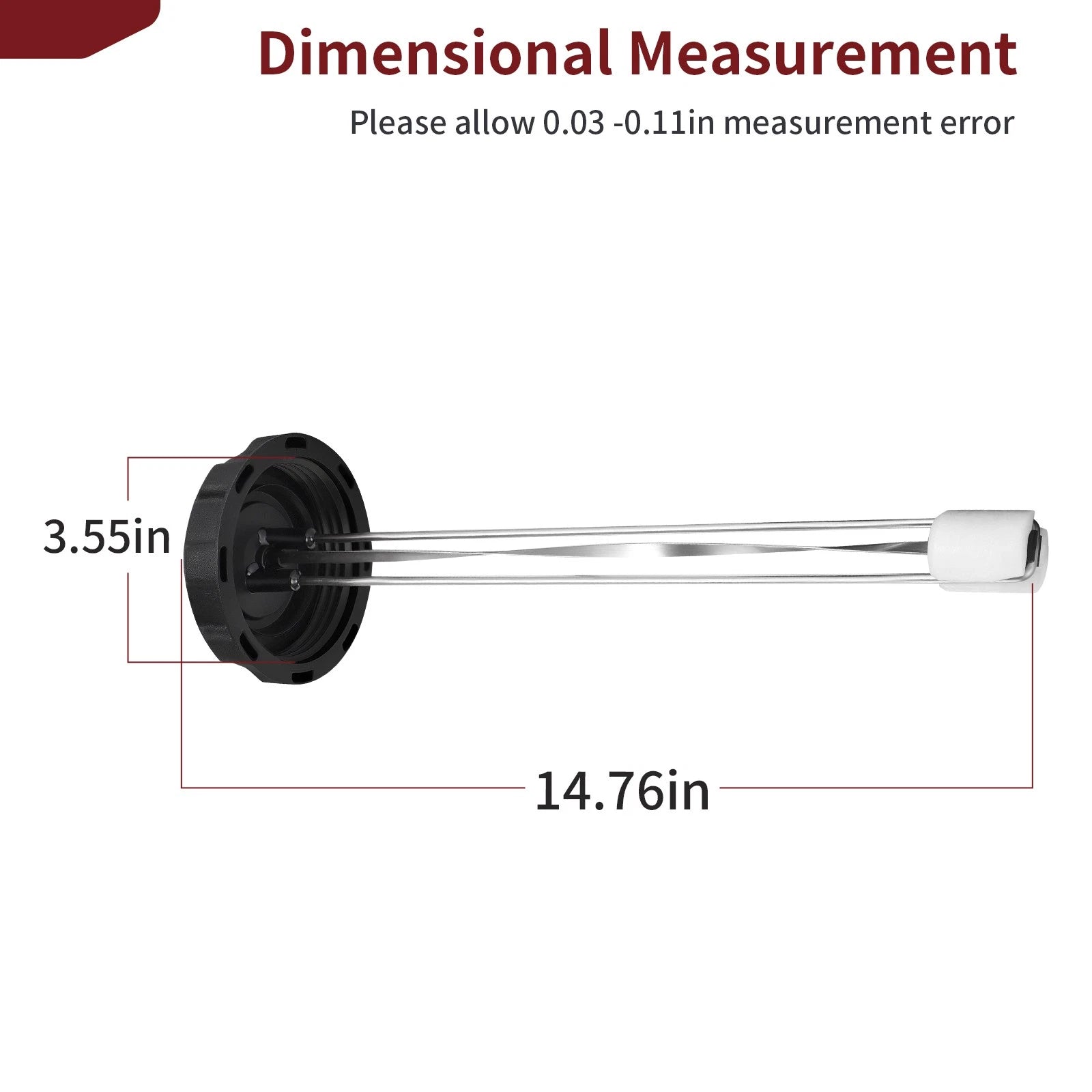 3.5 Inch Fuel Tank Cap with Gauge for Scag Turf Tiger (–) 482497 483788