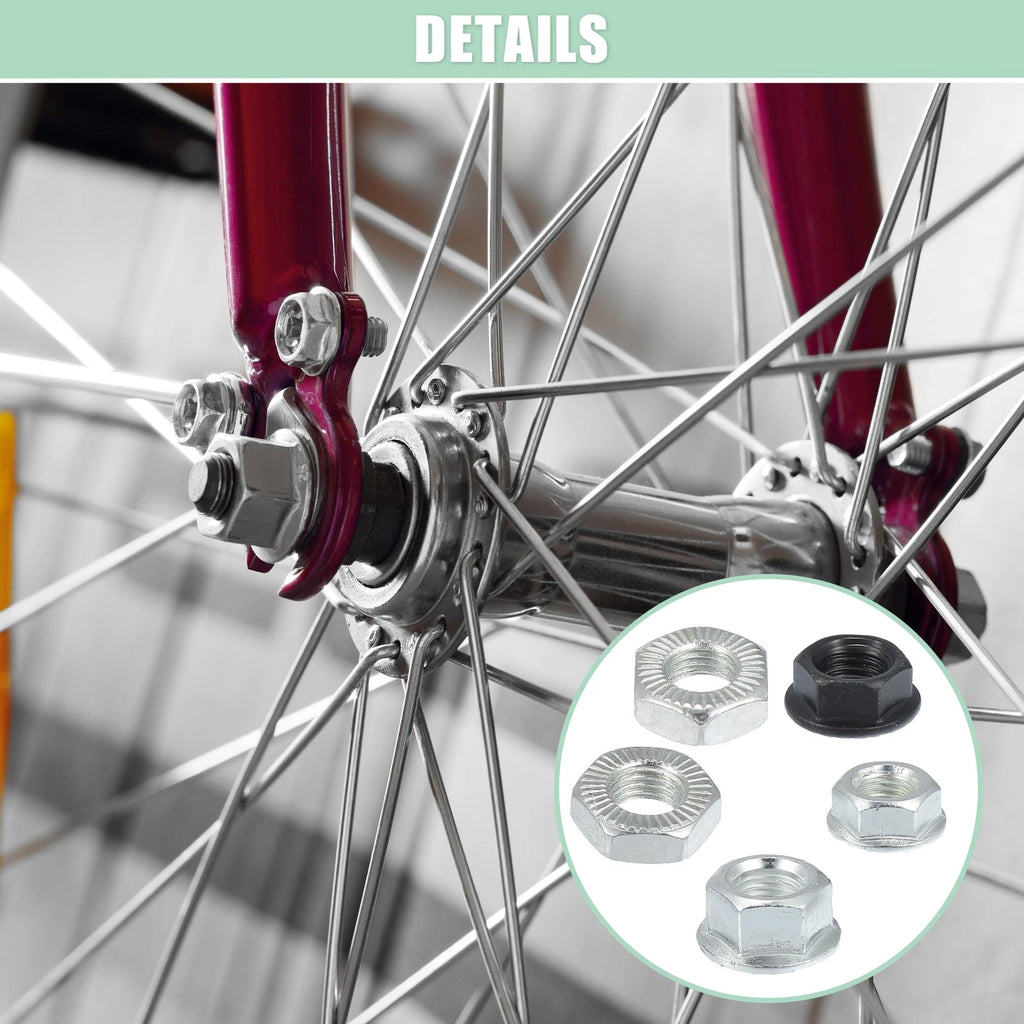 Wheel Axle Nut Safety Washer Kit Set for Mountain Bike (1990–2020)