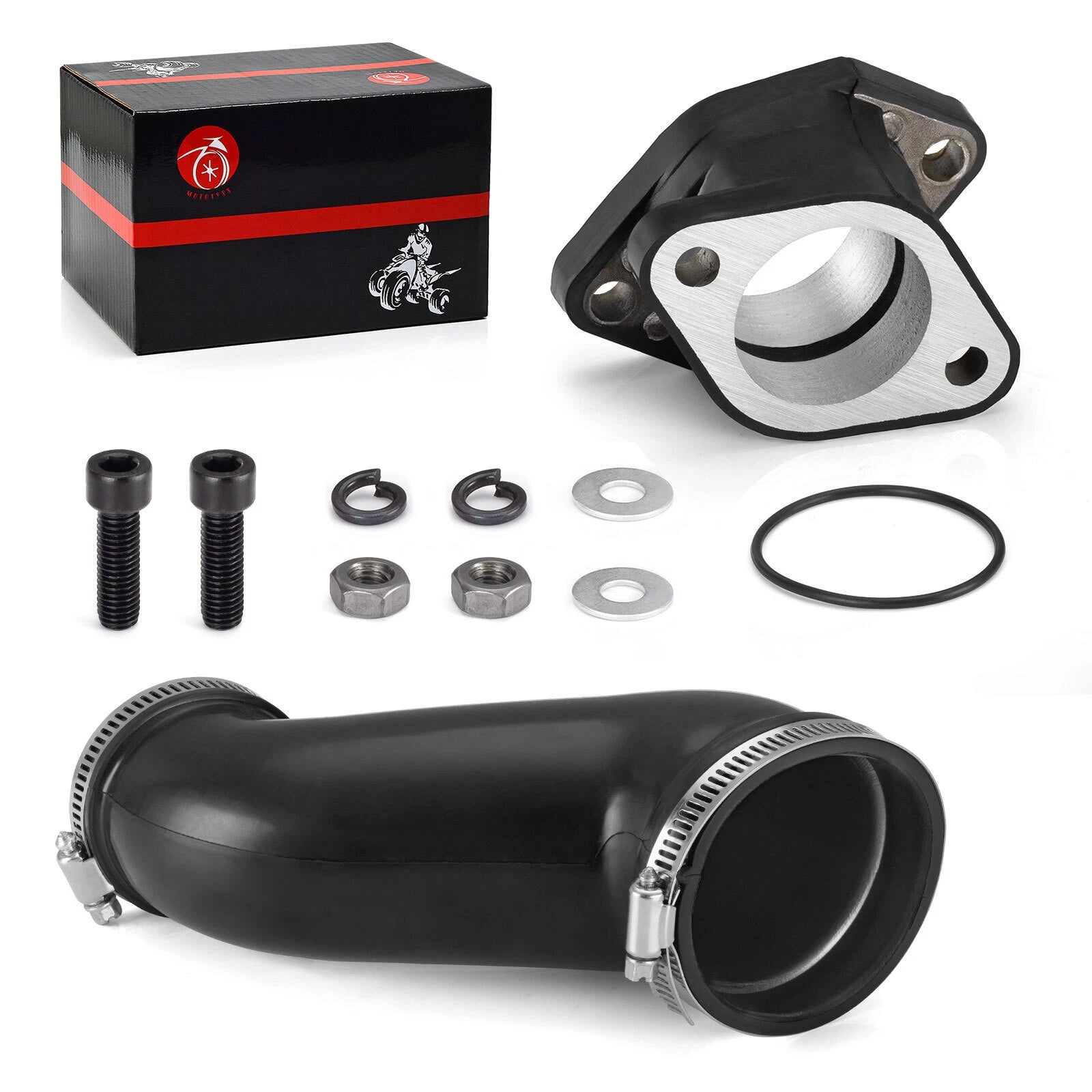 Air Box Cleaner Joint with Carburetor Intake Boot for Yamaha Warrior 350 (1997–2004)