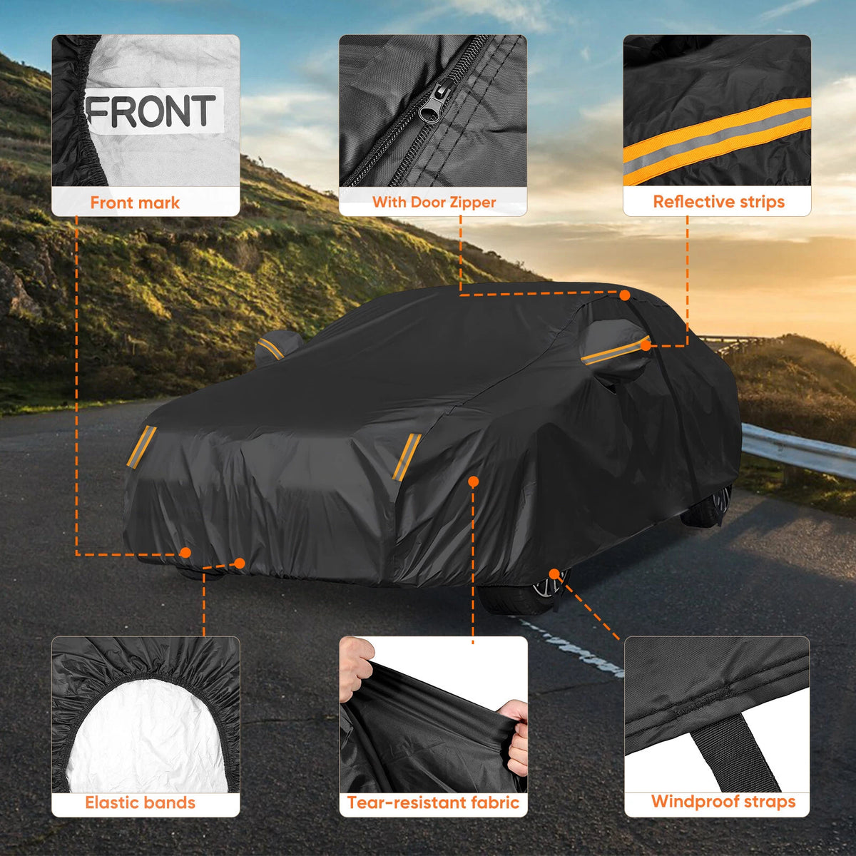 2XL Waterproof Car Cover for Mercedes-Benz S-Class (Universal)