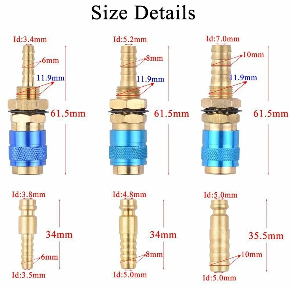 Water Adapter Quick Connector for Air Cooled Systems (6mm/8mm/10mm)