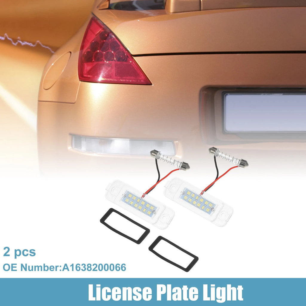 2pcs License Plate Light Replacement for Mercedes-Benz ML 320 (1998–2003)