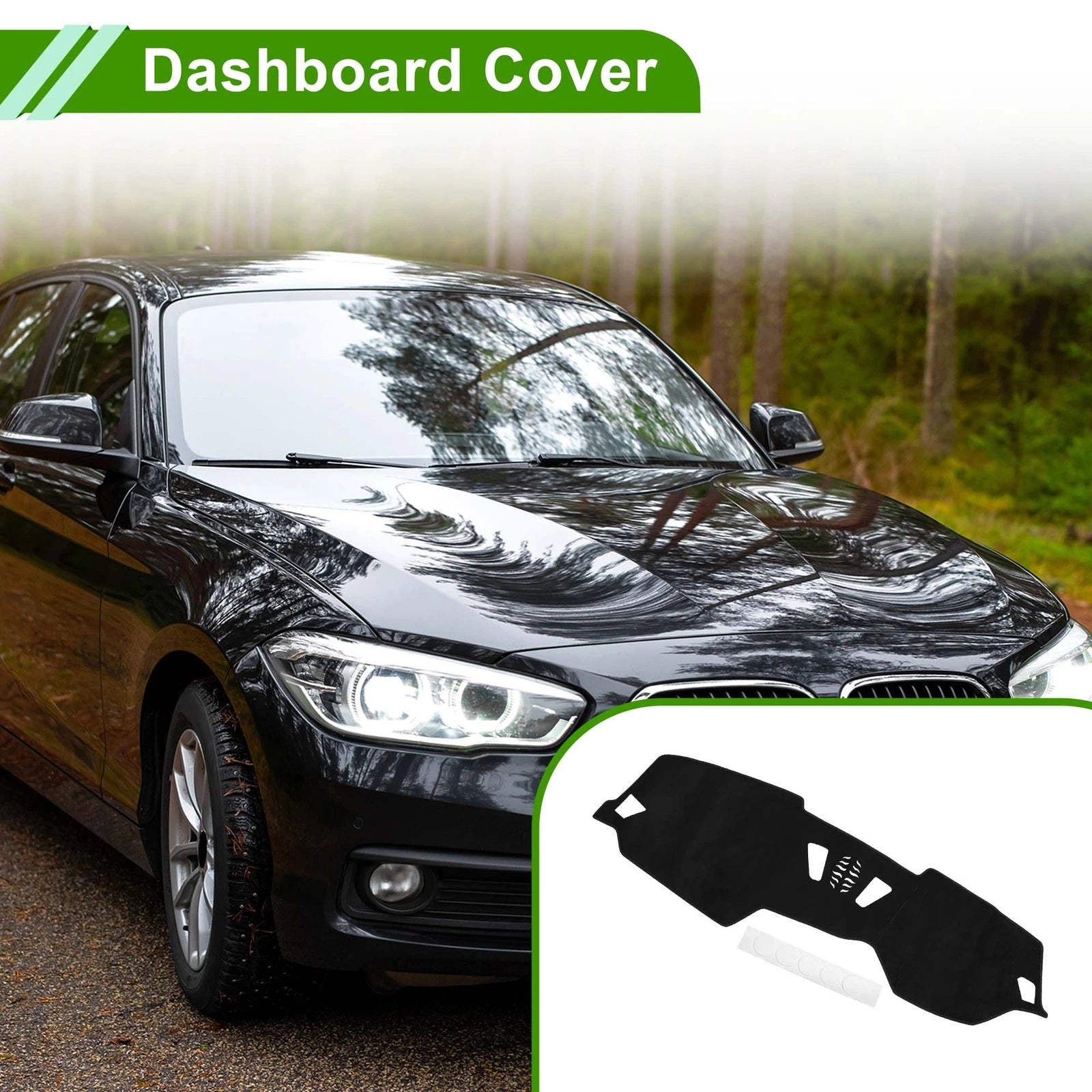 Dashboard Dash Cover Mat Sun Protector for BMW 4 Series (2021–2024) Black