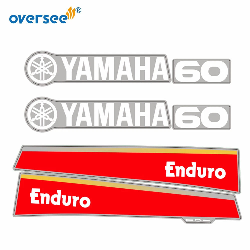 Sticker Kit for Yamaha 60HP 2T Outboard (Anti-UV, Not Fade)
