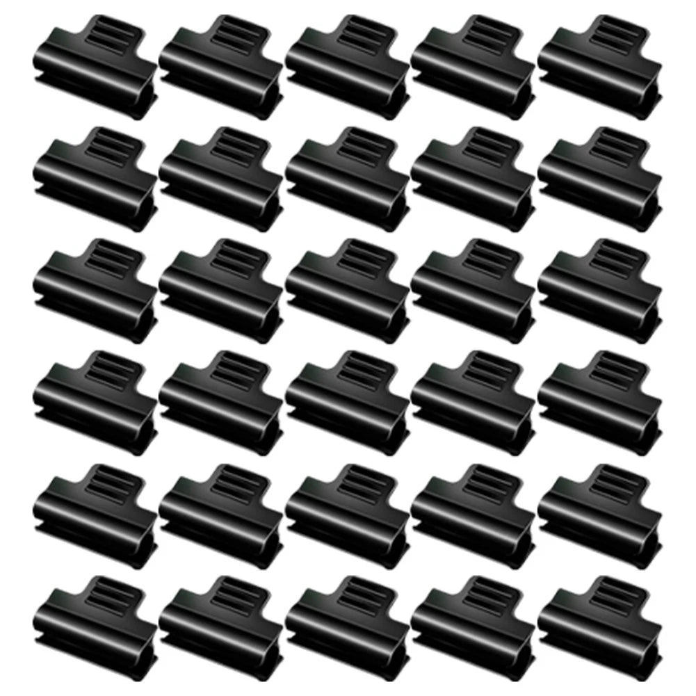 Greenhouse Pipe Clamps for Garden Hoop Fixation - Black Design