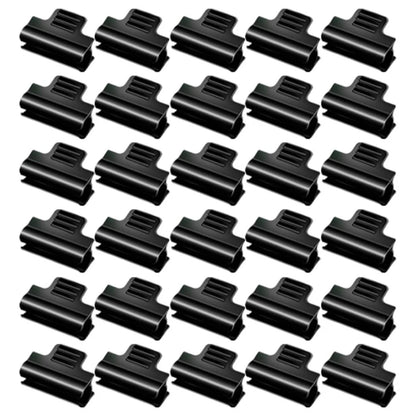 Greenhouse Pipe Clamps for Garden Hoop Fixation - Black Design